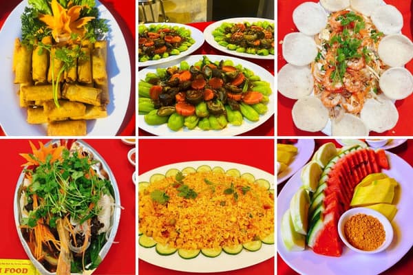 Thực đơn tiệc cưới CamCam