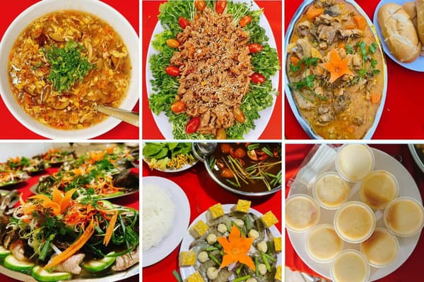 Trang trí bàn tiệc đẹp mắt